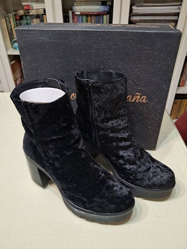 Botas cortas terciopelo