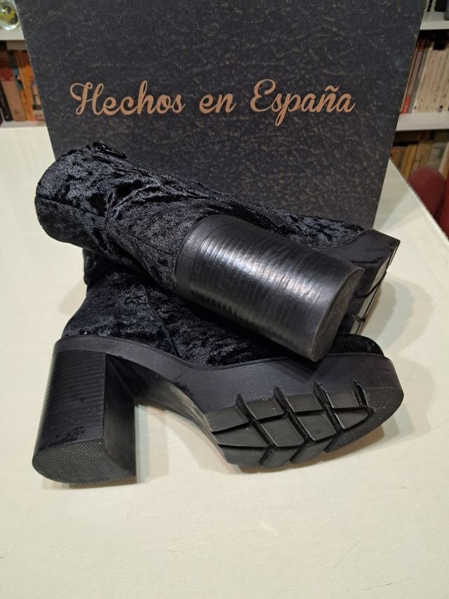 Botas cortas terciopelo