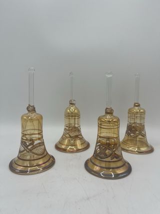 Set 4 campanelle in vetro