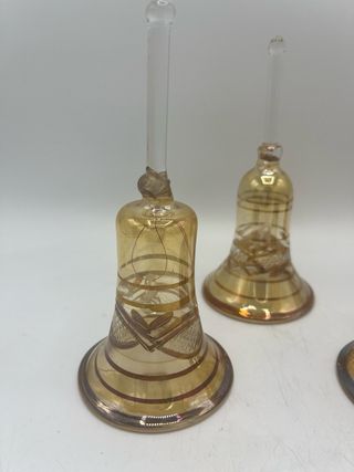 Set 4 campanelle in vetro
