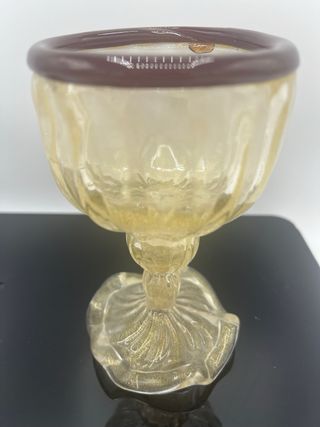 Portacandele piccolo vetro di murano