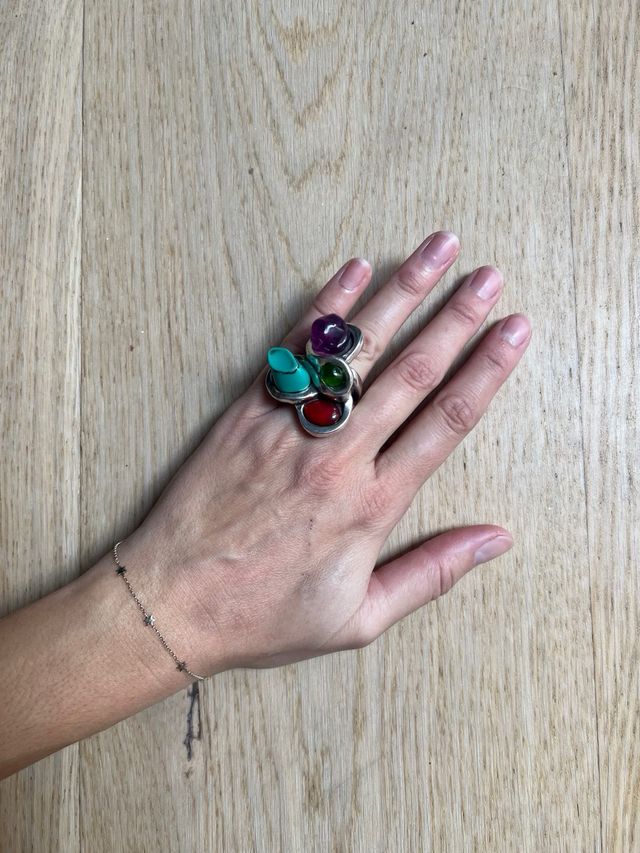 Anillo uno de 50 Multicolor NEGOCIABLE