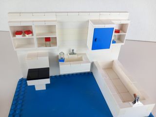 Lego 265,Cuarto de baño, vintage (1974).