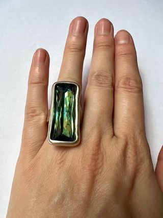 Anillo Uno de 50 con swarovski NEGOCIABLE