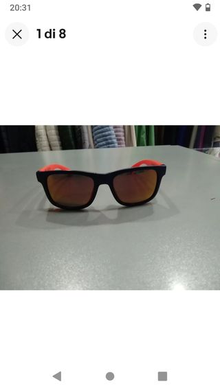 Jr01 occhiali da sole bambini quequa blu aranc