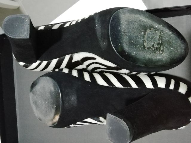 zapatos pons quintana de piel de zebra