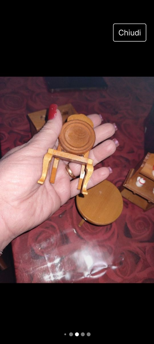 Mobilio un legno casa bambole