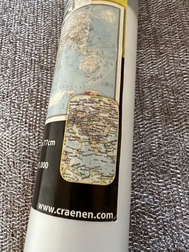 Poster Mapa del mundo de National Geographic