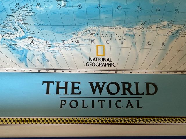 Poster Mapa del mundo de National Geographic