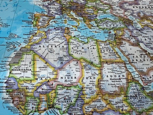 Poster Mapa del mundo de National Geographic