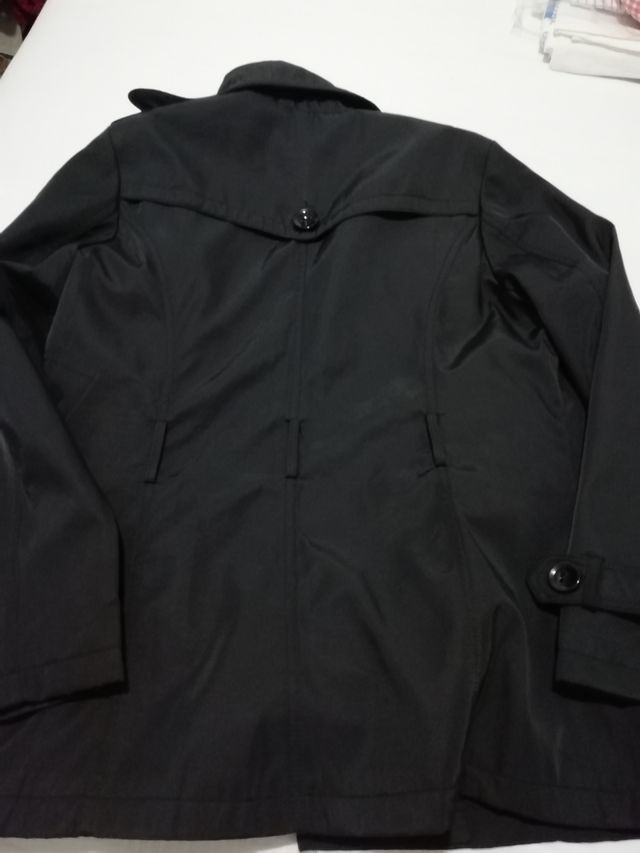 gabardina negra Alyse