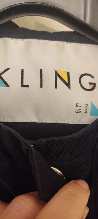 Gabardina Trench azul marino Kling 
