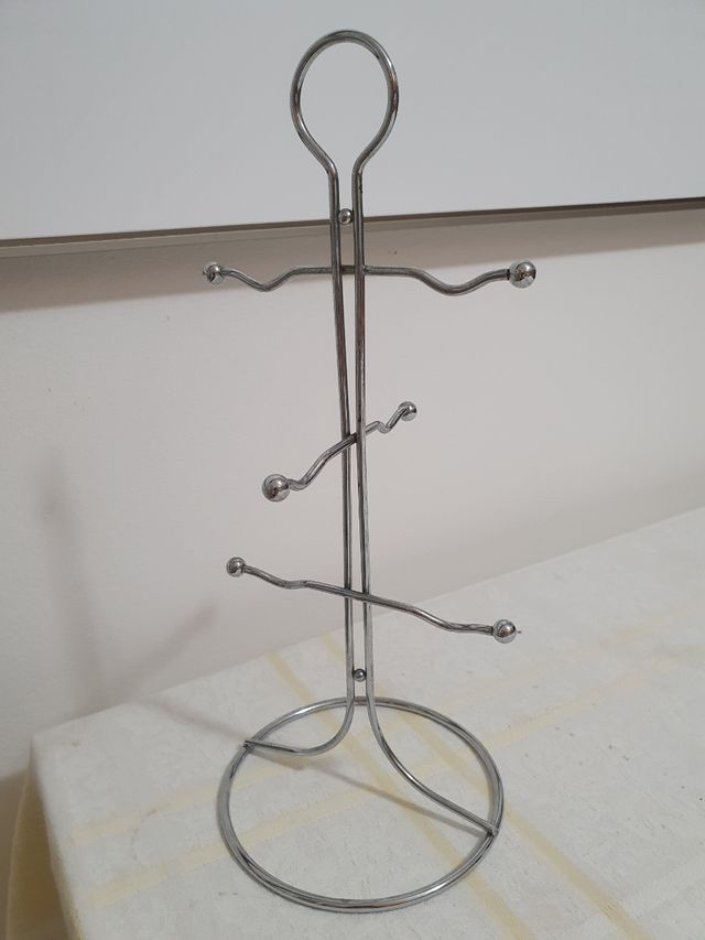 Porta tazzine in acciaio da 6