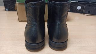 botin mujer negro piel 38