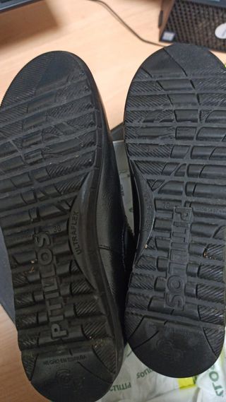 botin mujer negro piel 38