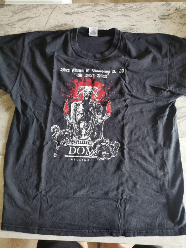 Maglietta black flames of blasphemy