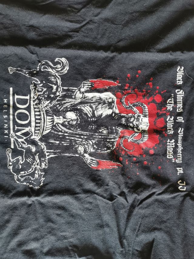 Maglietta black flames of blasphemy