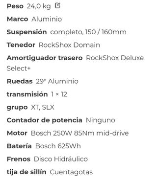  Bici ElectricaTREK Rail 7 talla L