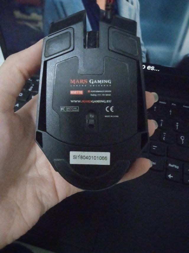 Ratón con luz Mars Gaming