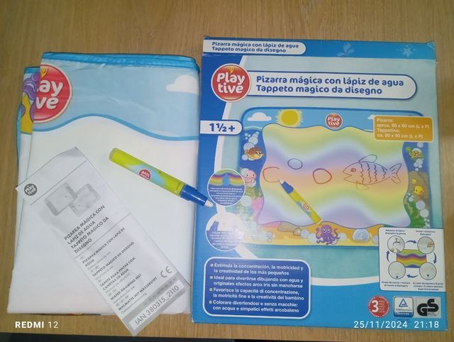 Pizarra mágica con lápiz de agua