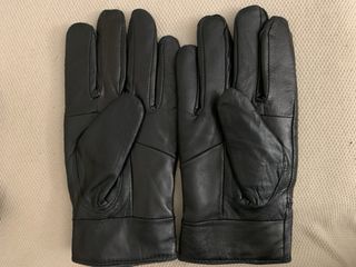 Guantes negros para hombre 100% cuero