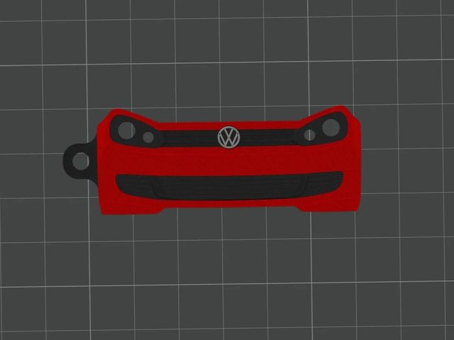 Llavero 3D personalizado Volkswagen Golf 6
