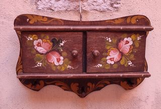 Porta chiavi in legno stile rustico 