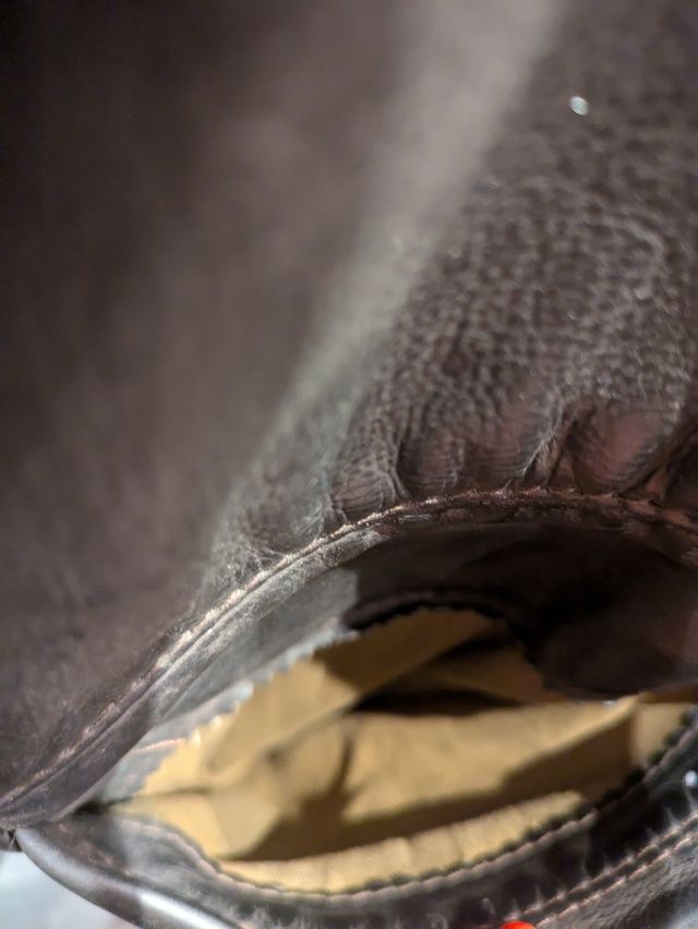 Giaccone vintage pelle vera gas