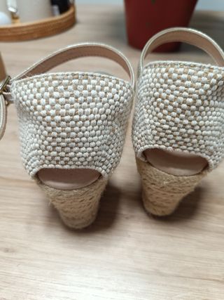 Zapatos esparteñas de piel 
