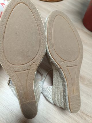 Zapatos esparteñas de piel 