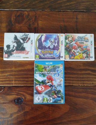 Cajas juegos consolas nintendo precio unidad