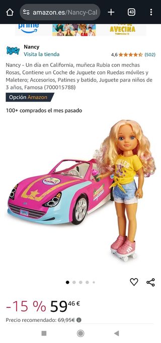 Coche Nancy juguete