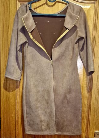 Vestido Corto Fiesta con Perlas Talla S