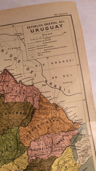 Mapa Antiguo Uruguay