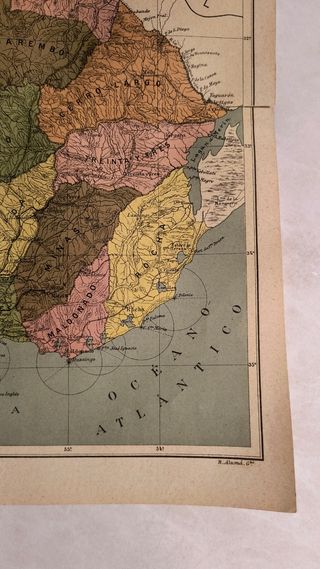 Mapa Antiguo Uruguay