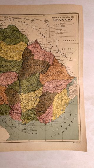 Mapa Antiguo Uruguay