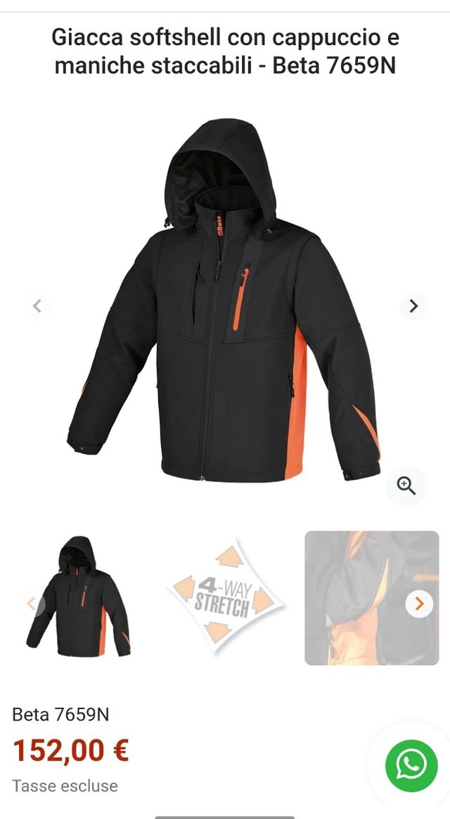 Giacca anti pioggia anti vento beta