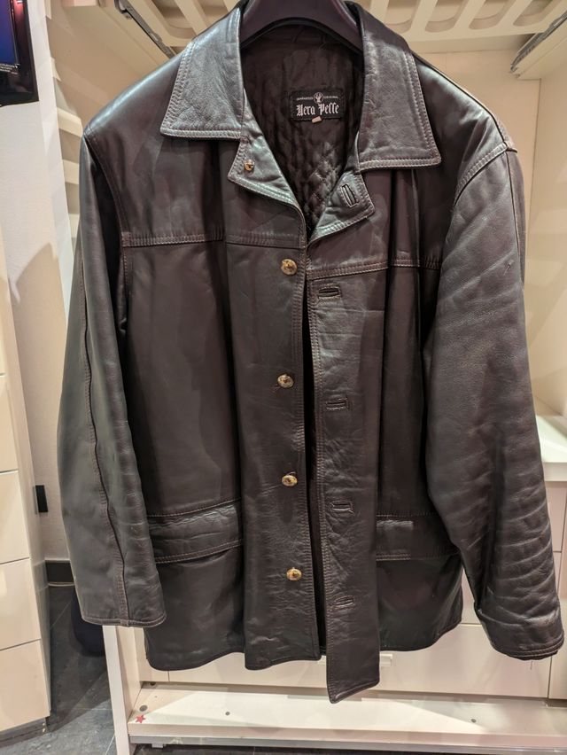 Giacca vera pelle vintage