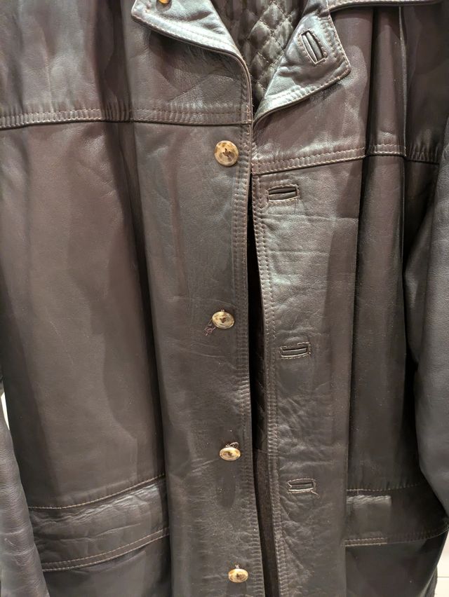 Giacca vera pelle vintage