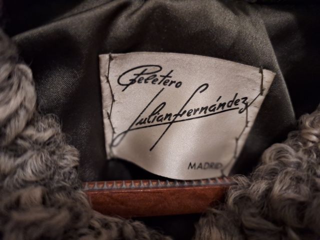 Abrigo astracán Julián Fernández