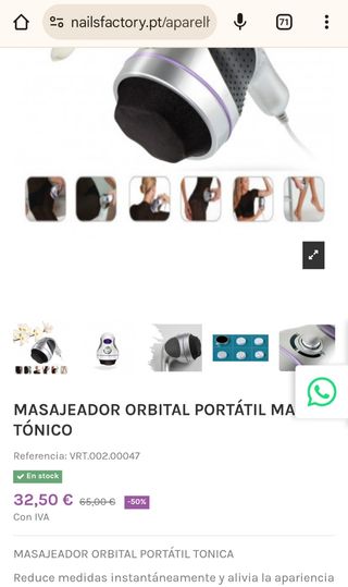 MASAJEADOR ORBITAL PORTÁTI