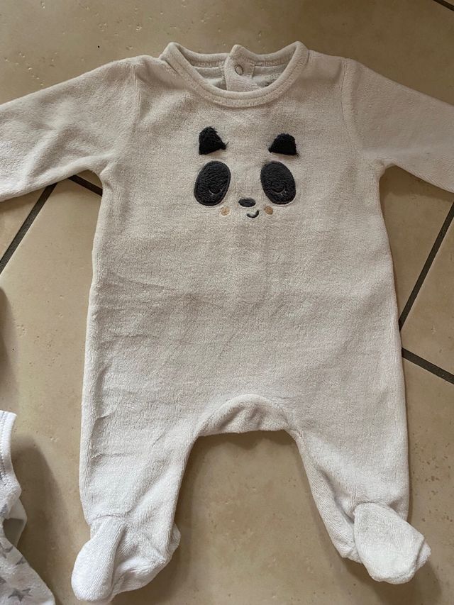 Set 5 caldi body neonato 0-3 mesi con tutina