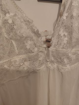 Camisón lencero blanco Etam 