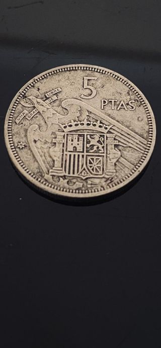 Moneda 5 pesetas 1957