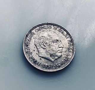 Moneda 5 pesetas 1957