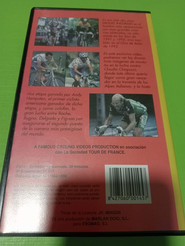 Tour de Francia, Miguel Indurain VHS.