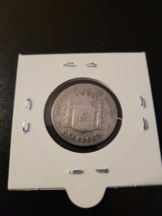 1 peseta 1896 plata