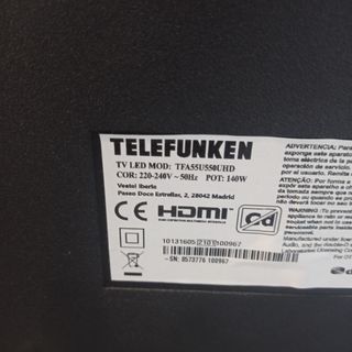 Despiece TV Telefunken TFA55U550UHD