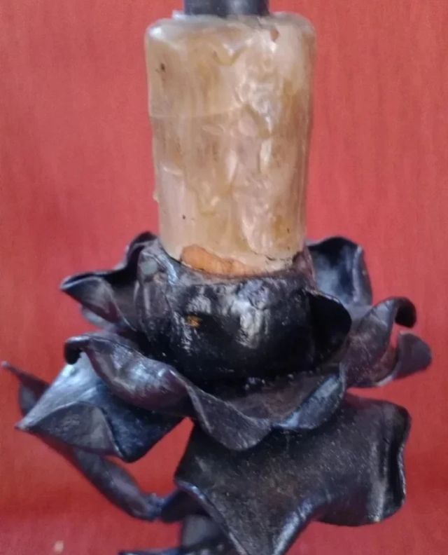 ANTICA LAMPADA A CANDELA VINTAGE ANNI '70