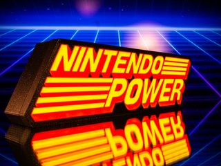 Letrero led Nintendo Power